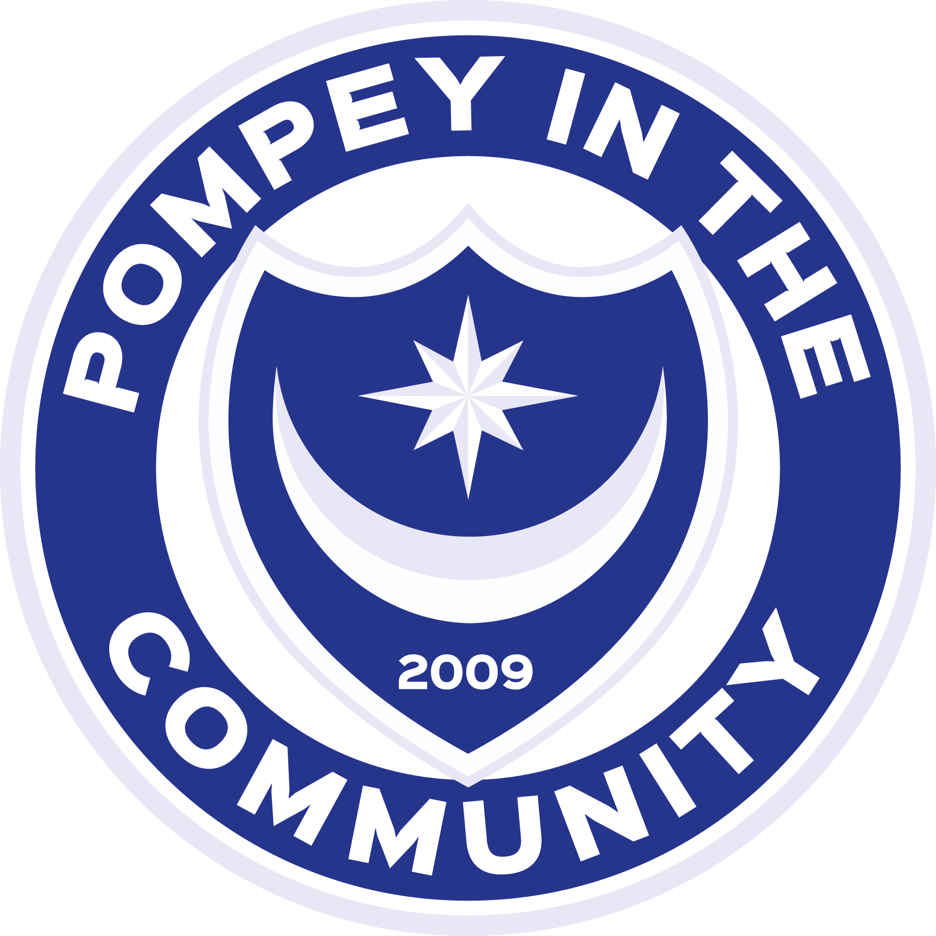 POMPEY IN THE COMMUNITY Shield Logo